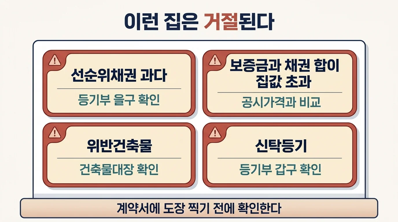 전세보증보험 가입이 거절되는 네 가지 사유와 사전 확인 방법