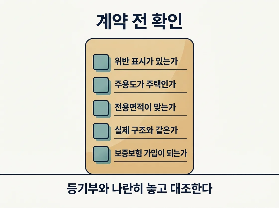 건축물대장에서 계약 전 확인할 다섯 가지 체크리스트 정리